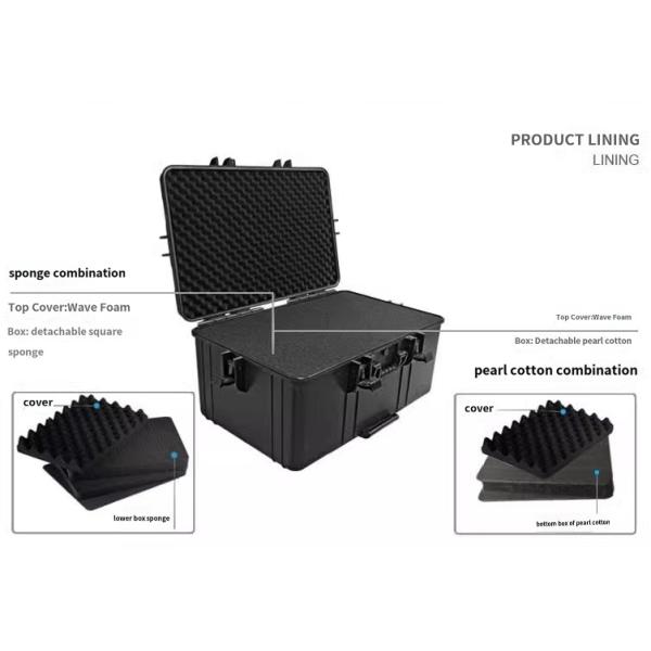 IP67 Waterproof Shockproof Hard Carrying Case with Customizable Foam for Military Electronics Drone Industry