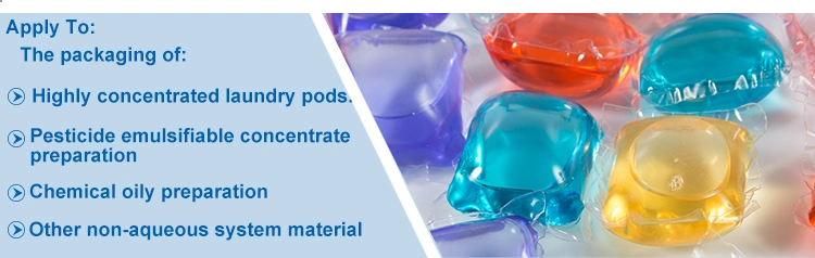 Automatic Pouch Capsule Packaging Machine PVA Water Soluble Film Washing Detergent