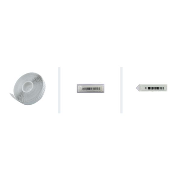 100% Deactivation 58kHz Barocde Security Label With Plastic Housing