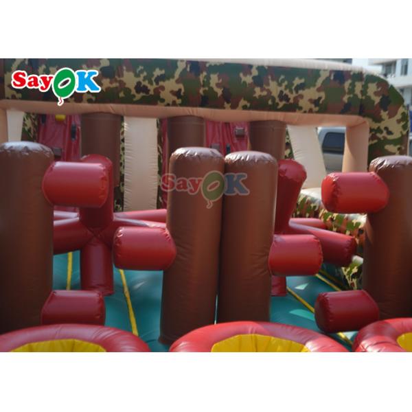 EN14960 PVC Bouncer Inflable Obstacle Course Puncture Proof