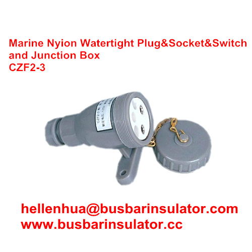 3 pin junction box CZF2-3 waterproof marine socket and switch