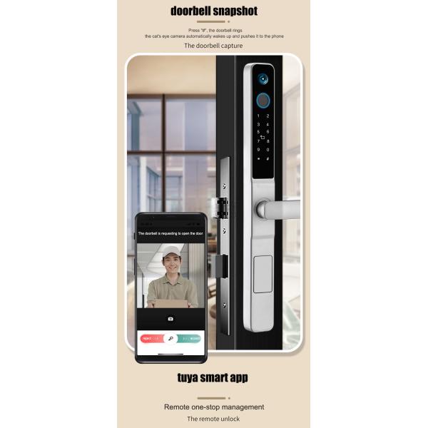 High Security S617MAX Tuya Wifi Peephole Smart Lock with Camera Password Fingerprint Password