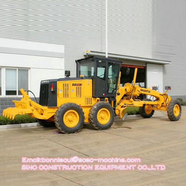 140HP Shantui SG14-3 Construction Motor Grader With Cummins Engine