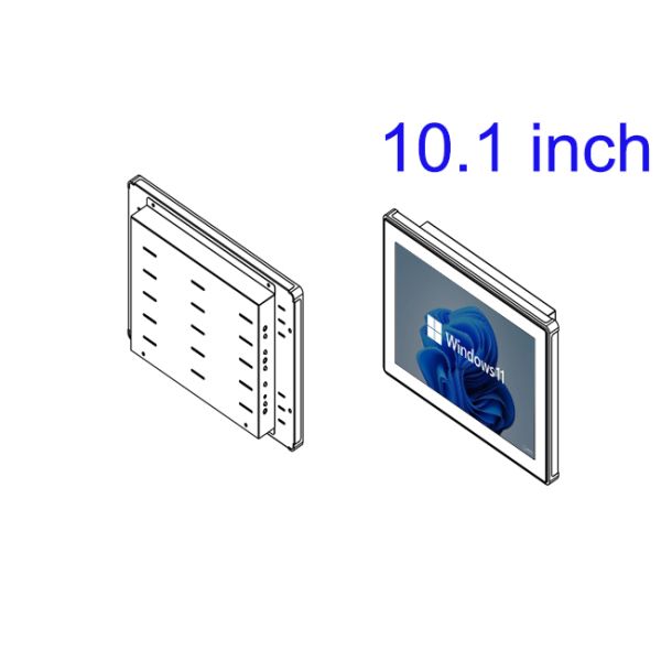 Waterproof IP67 Display Embedded 10.1 Inch Wall Mount Capacitive Industrial LCD Monitor