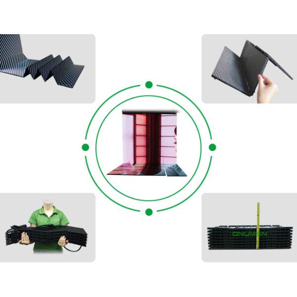 High Refresh IP54 Foldable LED Screens / Indoor Full Color LED Display For Advertising