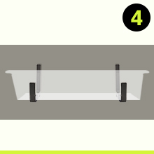 Adjustable Window Box Brackets 6 Pack for Maximum 12'' Depth and Wall Mount Flower Boxes