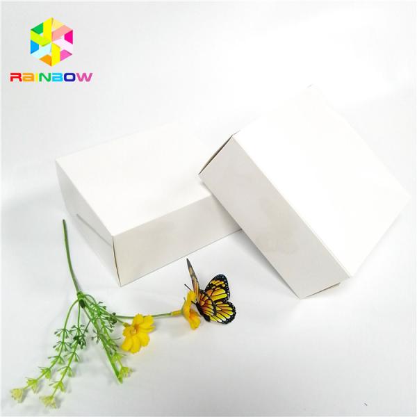 White Color Cardboard Packaging Boxes Various Card Fleixble Logo Customized