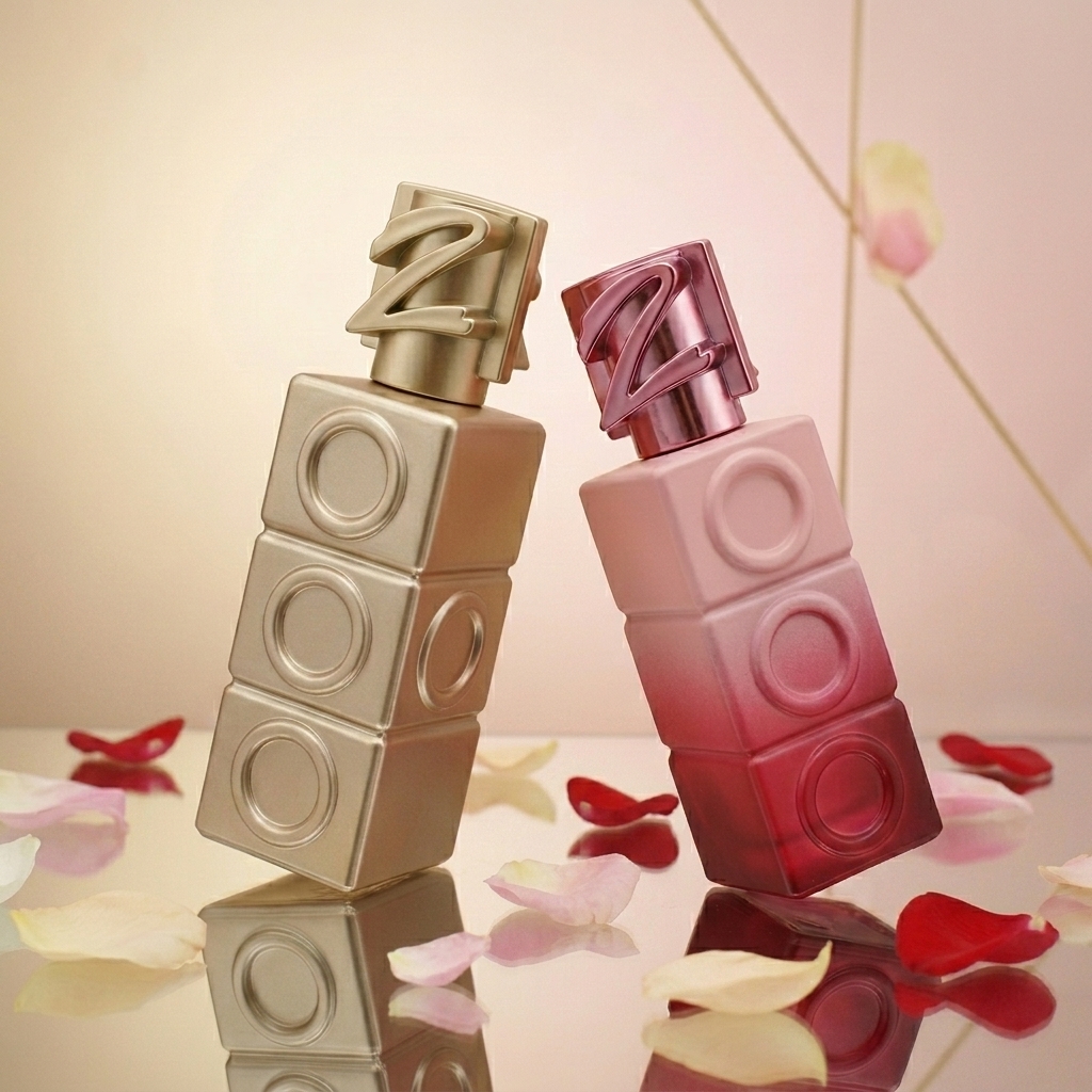 Anding Supplier Custom Design Printing 30ml Crimp Rectangle Premium Refillable Spray Luxury Empty Glass Perfume Bottle