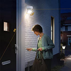 2000LM Gutter Mount Solar Motion Light / 4000K Solar Security Lights Dusk To Dawn