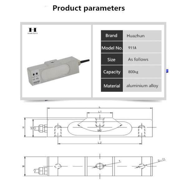 800kg IP67 Column Load Cell Aluminium Alloy