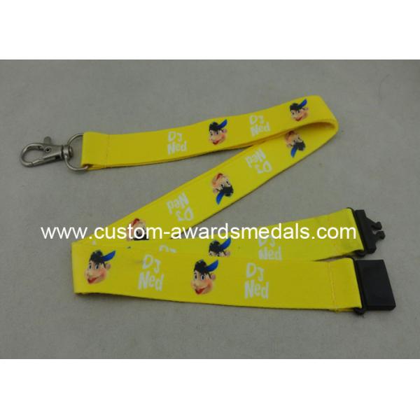 Heat Transfer Polyester Lanyards With D Hook Double Sides Printing