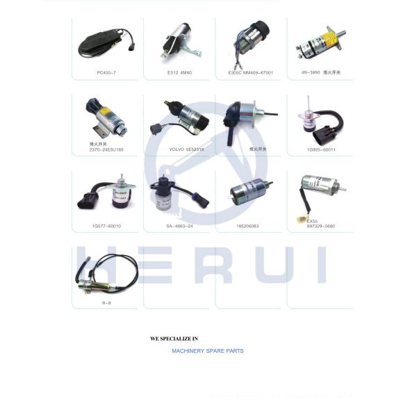 24V Shutoff Solenoid Valve 155-4652 1554652 For E320B E325B E325C E325CL