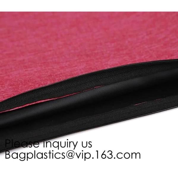Felt Large Capacity Zipper Stationery Pouch School Solid Organizer Pen Case Students Pencil Bag Suit For Student Office