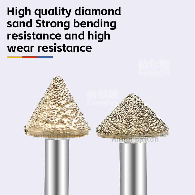 Diamond Face Mill CNC Engraving Bits Sharp Edged Cutter Tool For Marble Tombstone Lettering