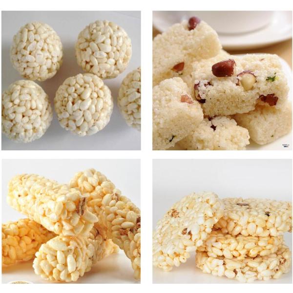 Continuous Rice Krispie Moulding Food Processing Machinery To Make Different Shapes