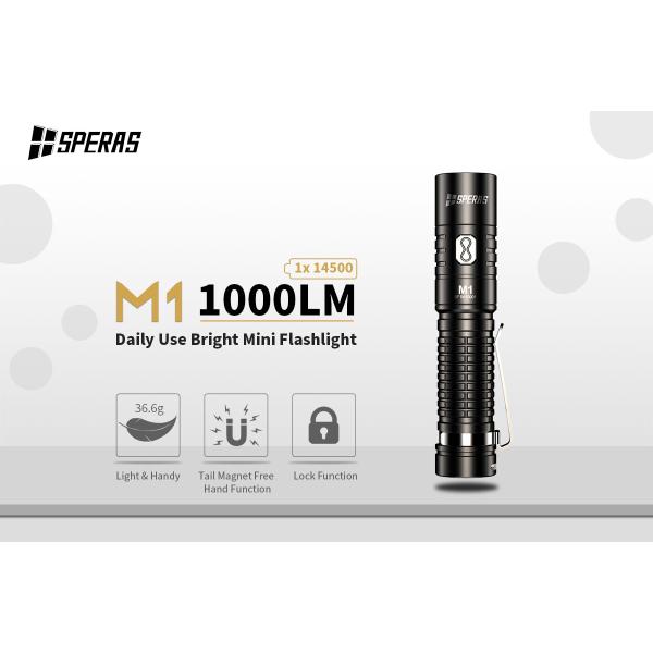 Outdoor Activities Small 1000lm Handheld LED Flashlights