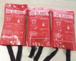 Multipurpose Emergency Fire Blanket , Fire Resistant Blanket In PVC Red Bag