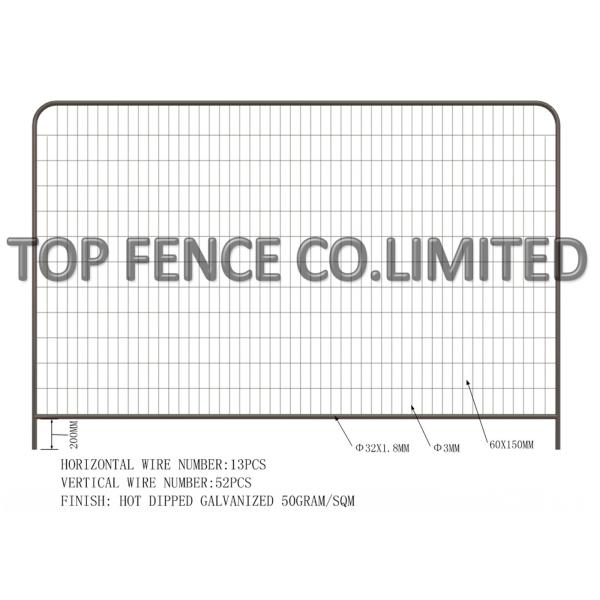 Normal Size Construction Fence Panels Construction Fence Mesh Easy Maintenance