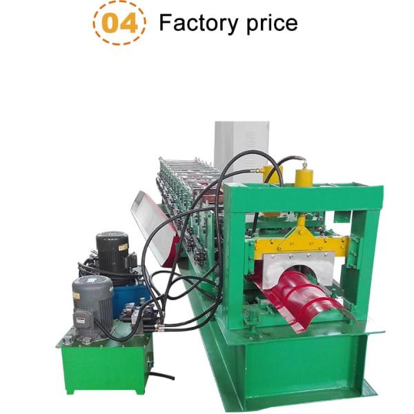 Color Steel Roofing Sheet Ridge Capping Tile Roll Forming Machine