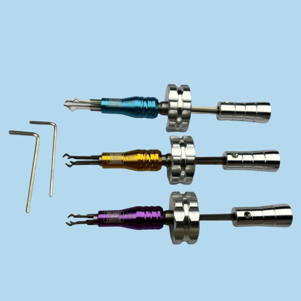 Portable Practice Padlock Set 3pcs Locksmith Training Tools 6.0/ 6.5/ 7.0