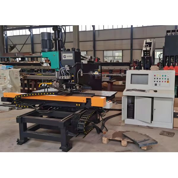 800/1000KN Marking Force Plate Drilling Punching Machine 50mm Drilling Diameter