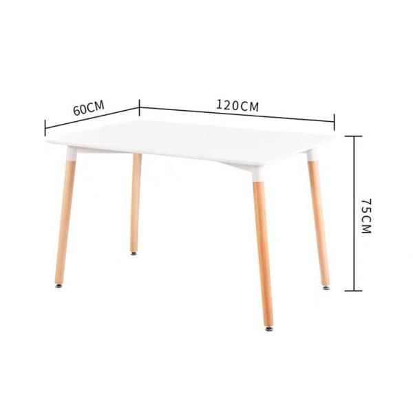 Nordic solid wood dining table and chair combination modern contracted west table household table