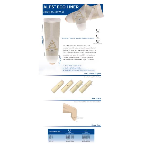 3mm ALPS Prosthetic Liners , 38cm Prosthetic Locking Liner