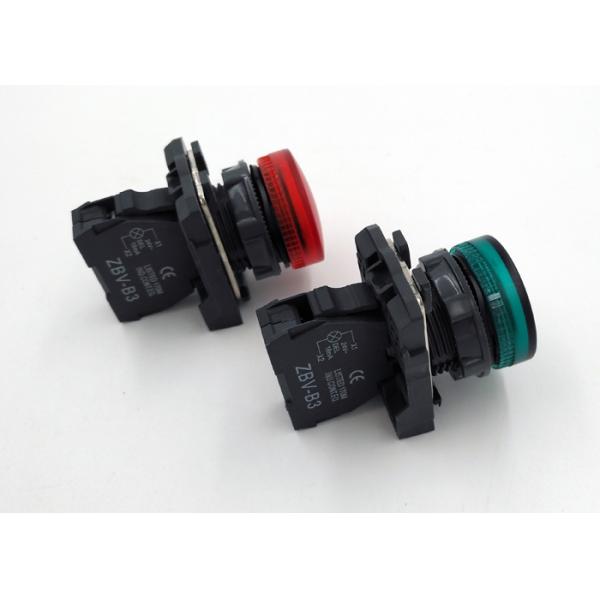 22mm XB5 Series Emergency Push Button Switch 24V DC With Red Pilot Light