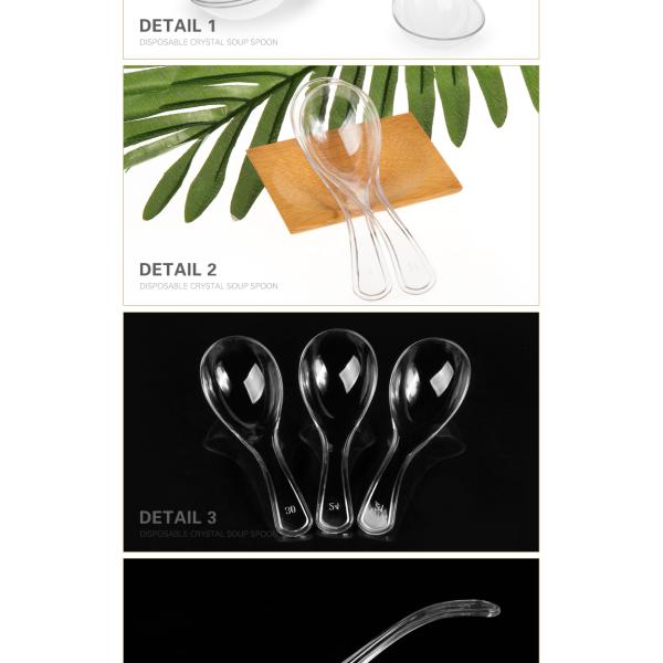 Wholesale alibaba most popular disposable crystal plastic scoop