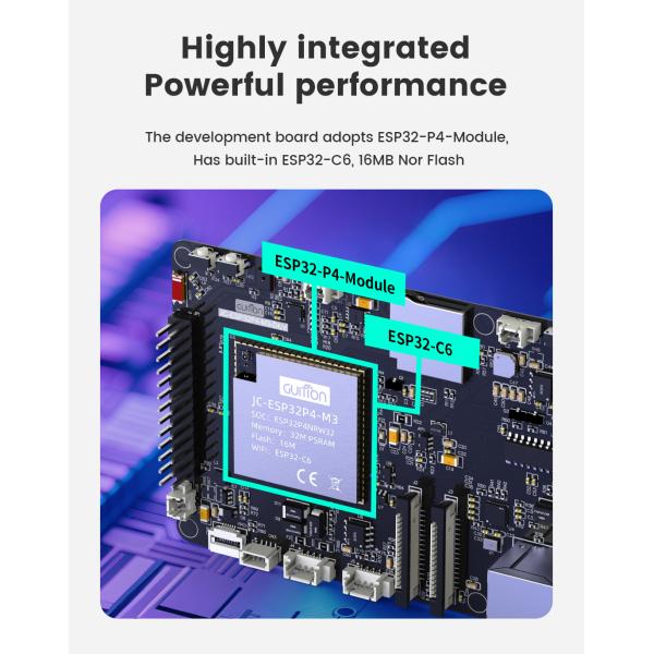 JC-ESP32P4-M3-DEV Versatile ESP32 Display Module with CSI/DSI/USB2.0 Interfaces and 5V Operating Voltage