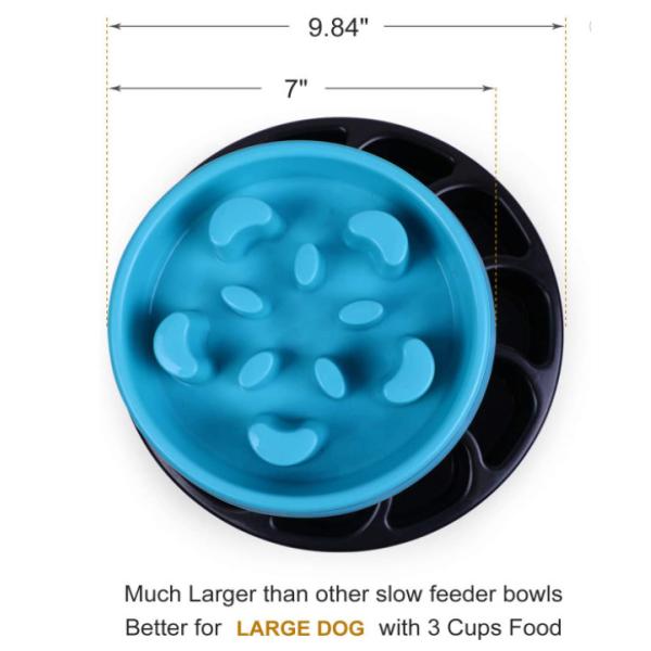 Interactive Slow Dog Bowl for Large Dogs