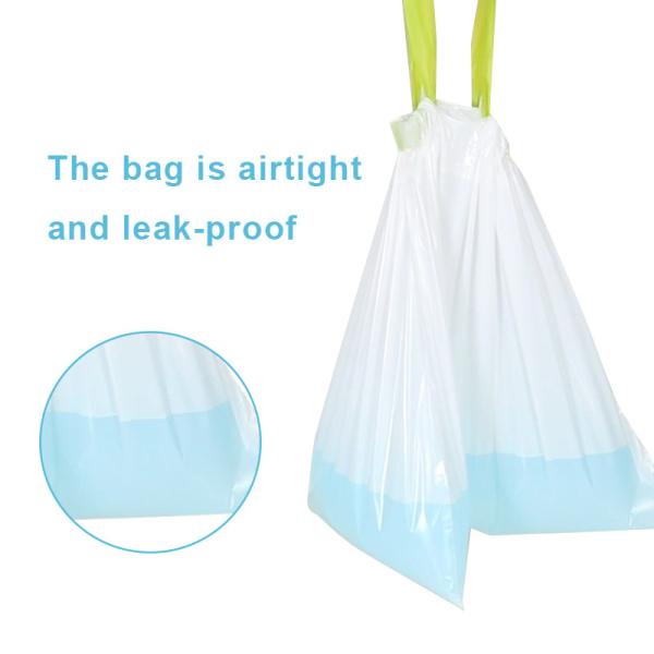 Wholesale Biodegradable Disposable Plastic Dustbin Poly Bag Trash Garbage Bag With Drawstring