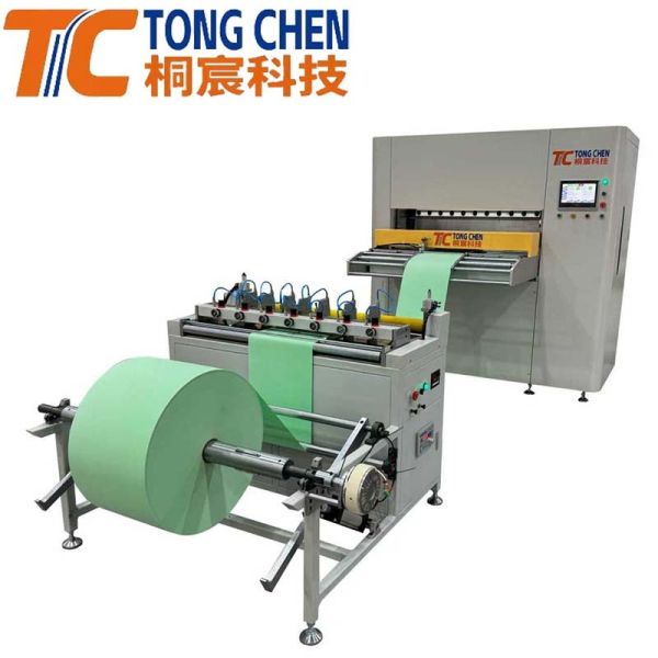 Fully Integrated All Servo Motored CNC Knife-Type Filter Material Folding Machine for Industrial and Home Filter Production