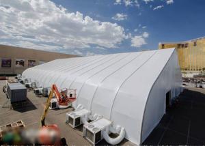China temporary 25x65m Curve Clear Roof Tent For Exhibition on sale
