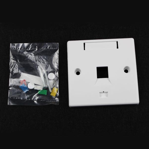 RJ45 Network Face Plate For Telephone / Workstation