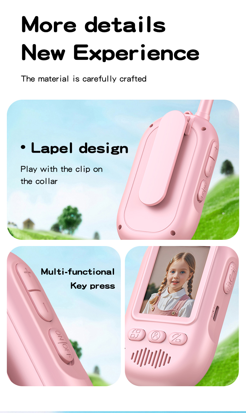 High Quality CCD Children Camera MicroSD Support Portable Mini Size HD Video Recording Safe Plastic ABS Material OEM/ODM Service