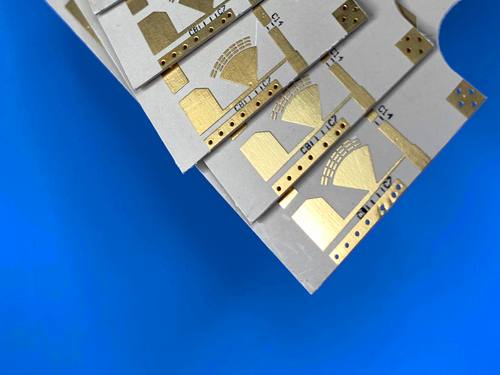 2-layer CER-10 PCB on 25mil Substrate with Black Silkscreen
