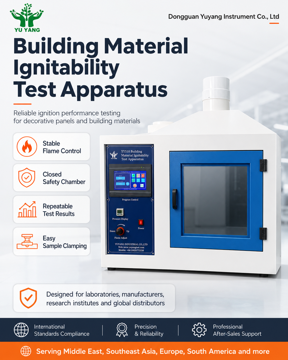 Building Material Ignitability Test Apparatus