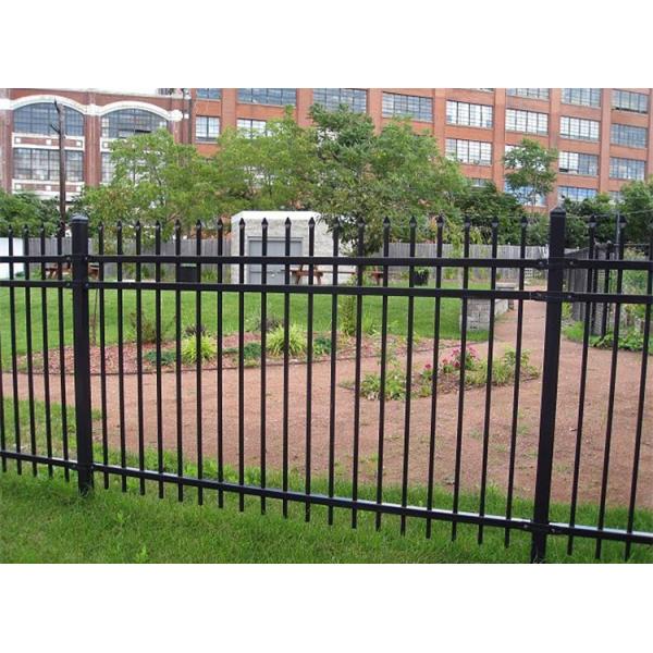 8' tall steel fence