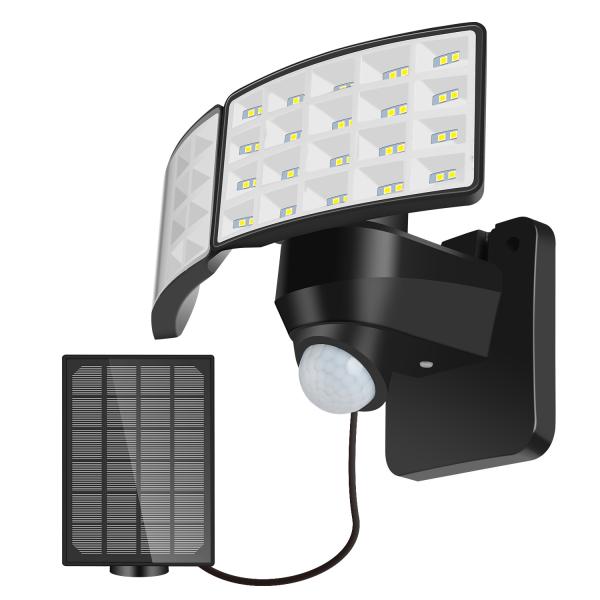 3.7V 4400mAh 6000-7000K Solar Motion Sensor Wall Light ABS Material