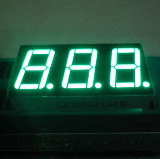 14.2mm(0.56") White 3 Digit 7 Segment LED Display for digital Temperature /Humidity indicators