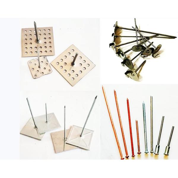 Square Or Round Shape Self Locking Metal Washers For Rock Wool Insulation Pins