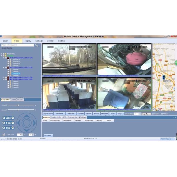 Bus GPS Portable Motion Detect DVR Recorder Double Stream Local Playback