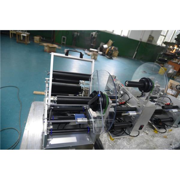 Adhesive Stick Semi Auto Labeling Machine / Can Labeling Machine For Capping Labeller