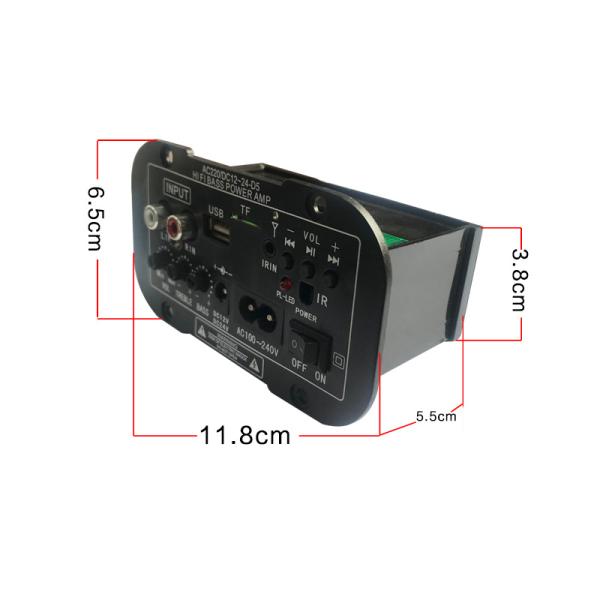 Digital Audio Amplifier Board with Bluetooth Connectivity for Car Motorcycle and Home Audio