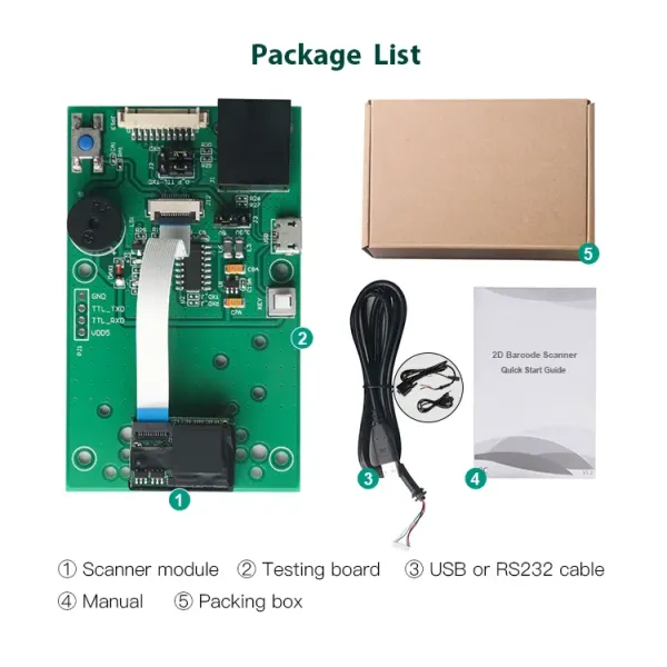 High Quality USB Fixed Kiosk 2D Good Payment Barcode Scanner Module