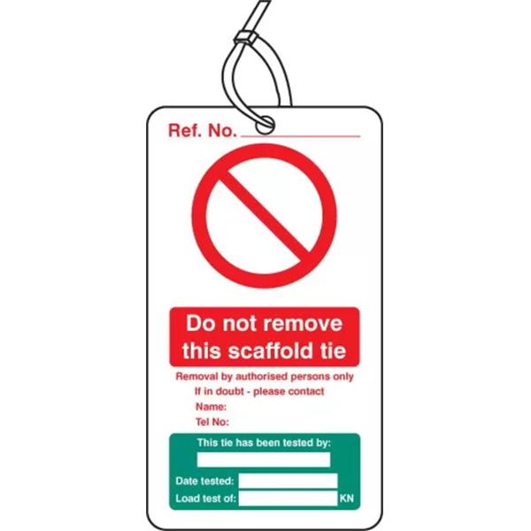 Scaffolding Safety Tag Polyester Waterproof Durable Lockout Tag