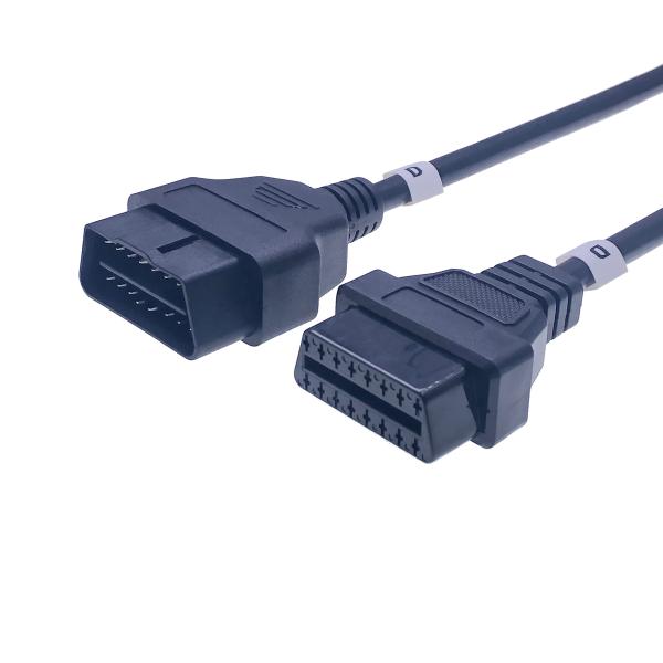 16 Core OBD2 Cable Adapter for Automotive OBD2 Extension Connection Universal Car Fitment 1.5M