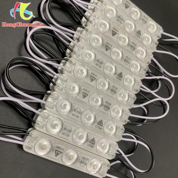 AC110V Module 2W Injection 2835 3 Light Lens Led Module For Channel Letter