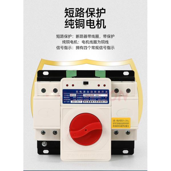 CB Class 63A ATS Automatic Transfer Switch 2P 4P AC 50Hz Firm Structure